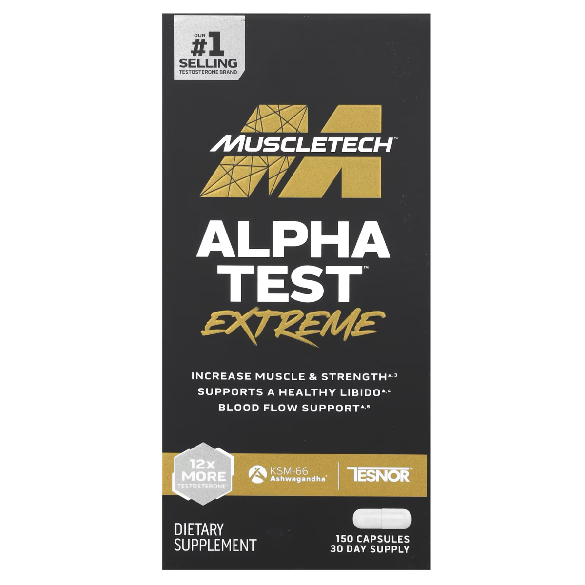 MuscleTech AlphaTest Extreme 150 Capsules (US Version)