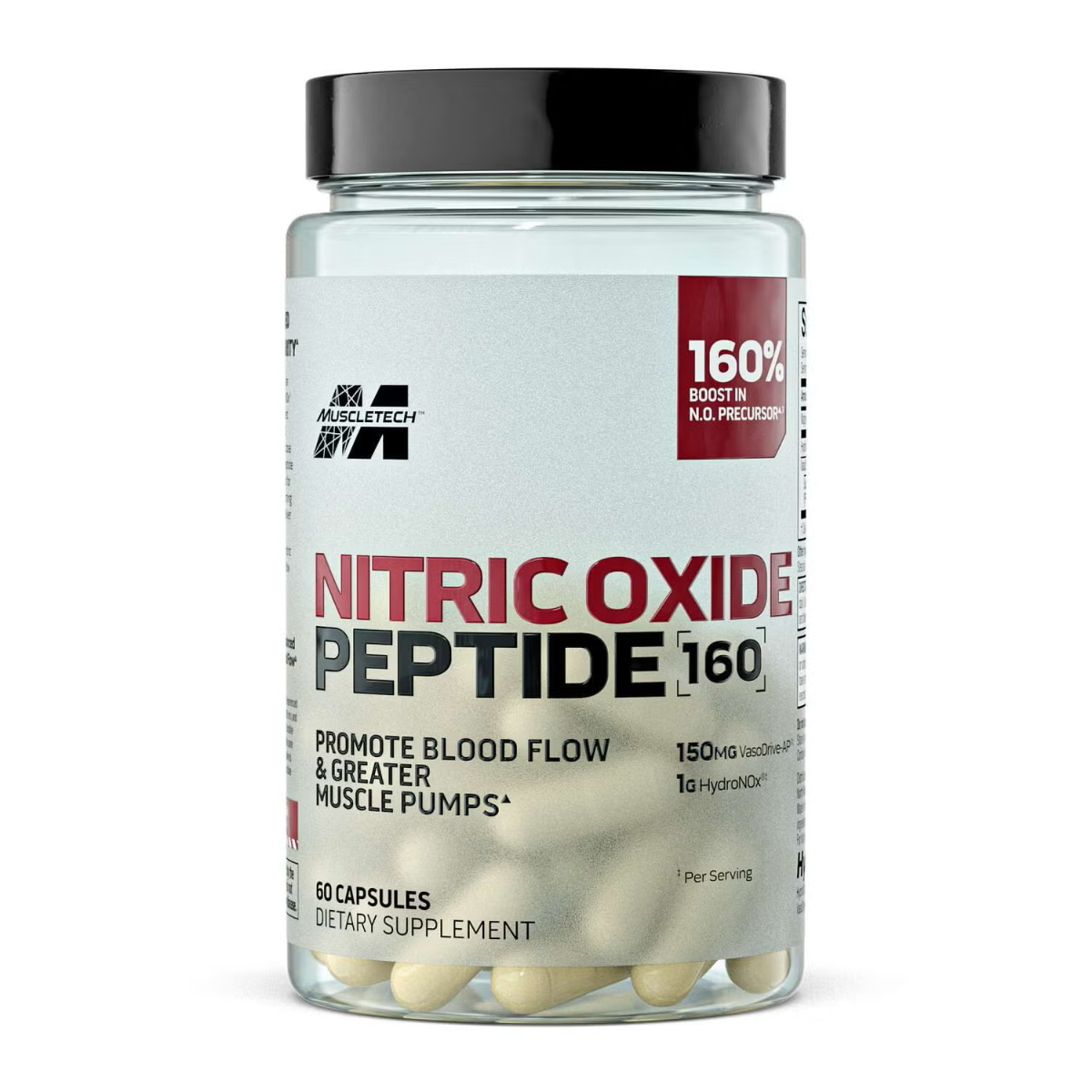 MuscleTech Nitric Oxide Peptide 160 Pump Formula 60 Capsules
