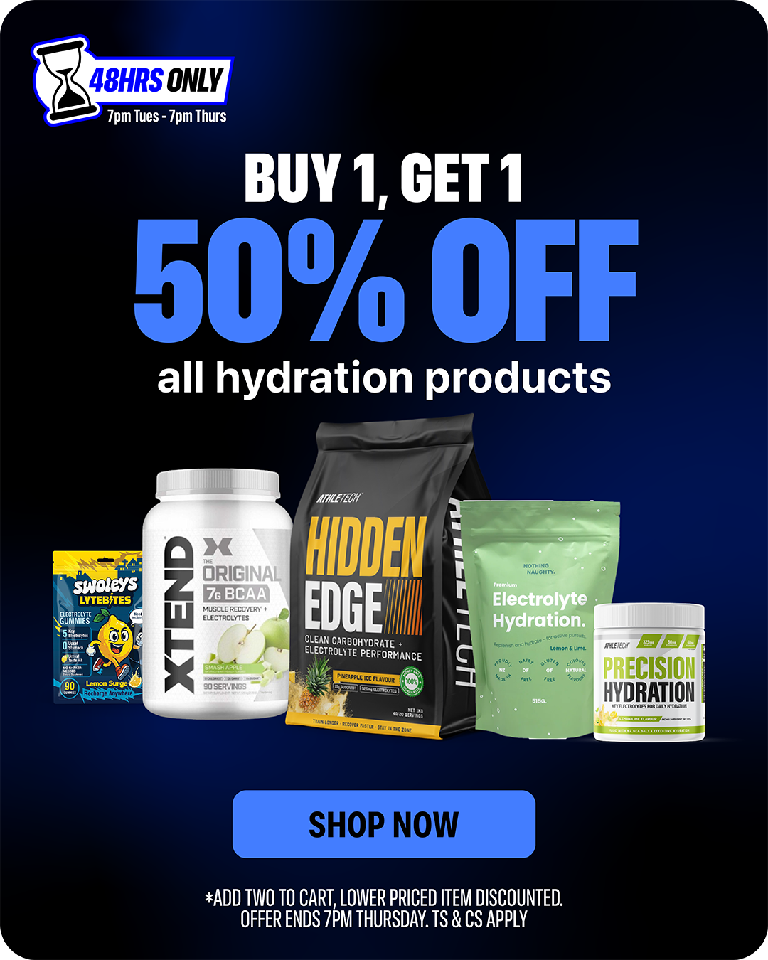 Hydration buy-one-get-one deal