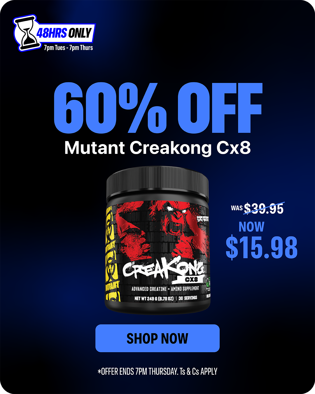 Mutant Crea-Kong CX8 deal