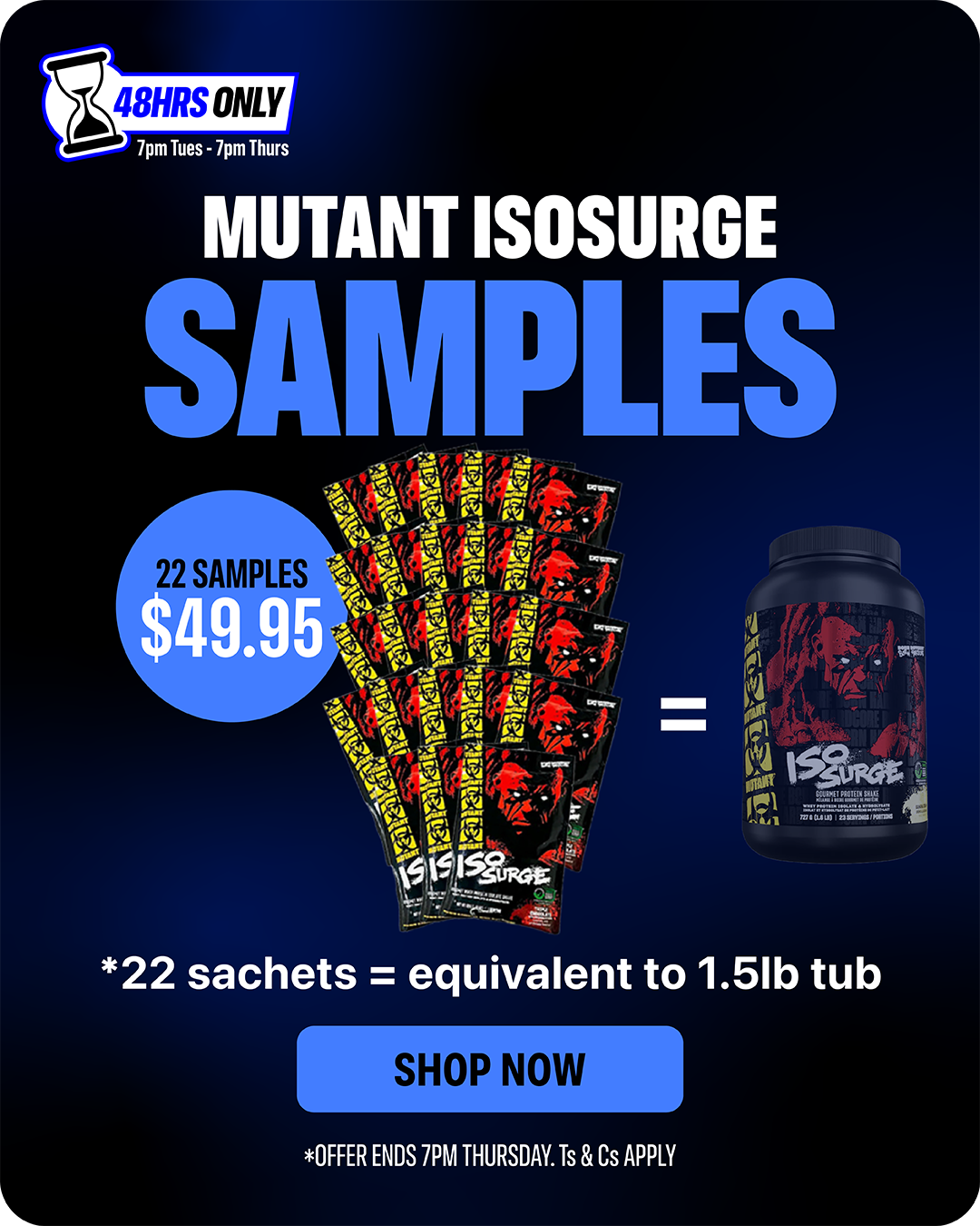 Mutant Iso-Surge samples deal