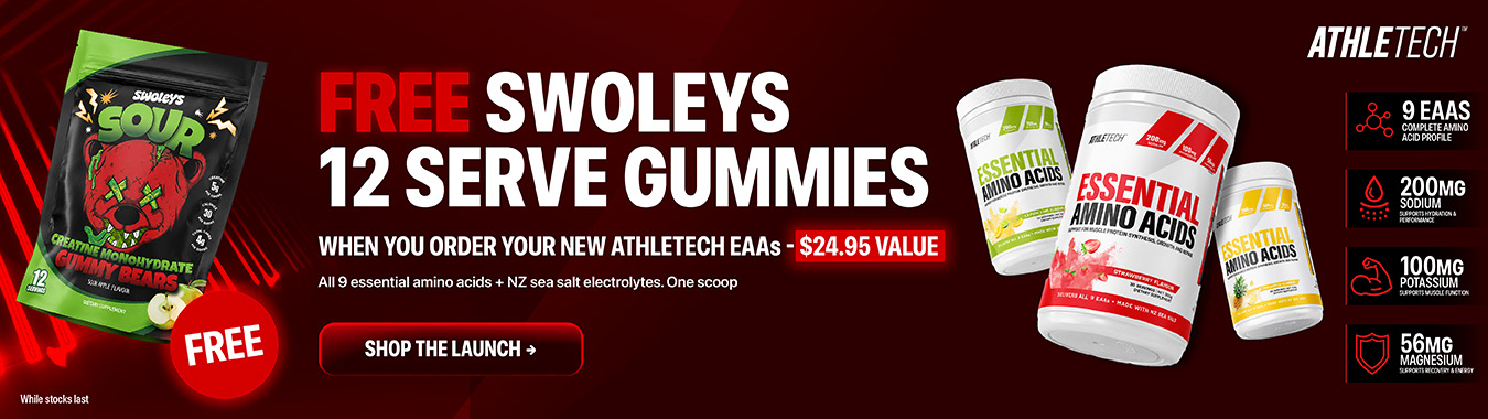 Athletech Essential Amino Acids — new launch. 300g formula for recovery, hydration and muscle repair.