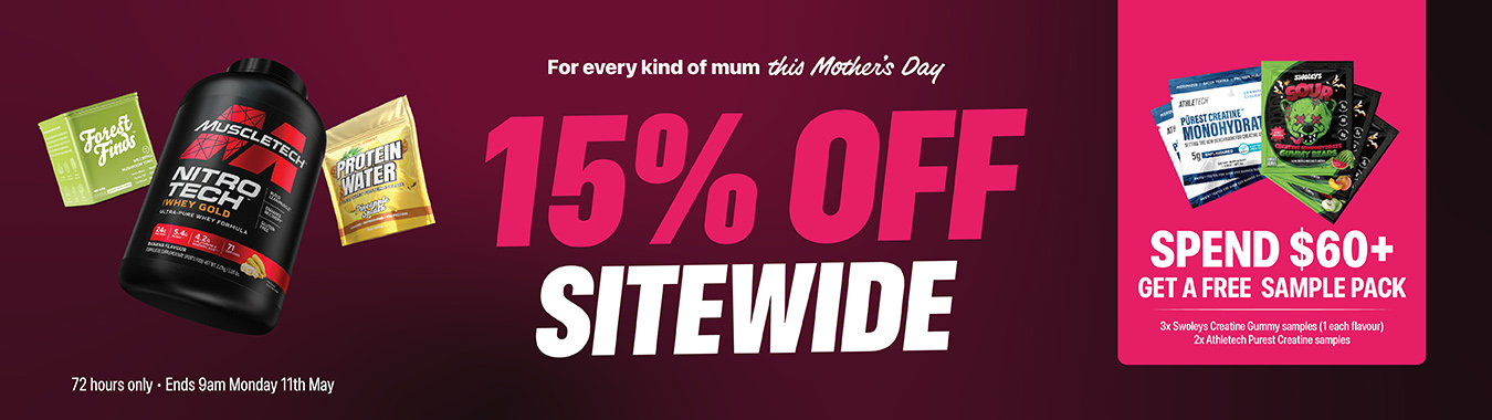 15% Off Sitewide - For every kind of mum this Mother's Day. 72 hours only, ends 9am Monday 11th May.