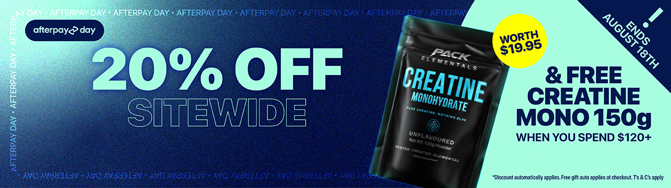 Afterpay Day at Xplosiv — 20% off sitewide. Ends 18 August.