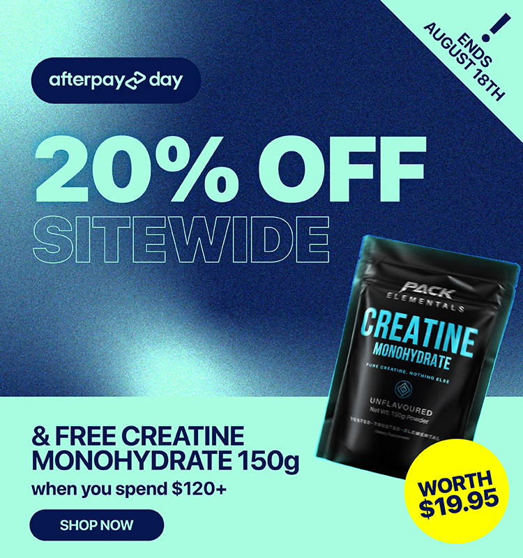 Afterpay Day at Xplosiv — 20% off sitewide. Ends 18 August.