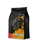 Pack Nutrition Feral Whey Protein 5lb Raspberry - Dated 09/26