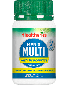 Healtheries Mens Multi + Probiotic 30 Tablets