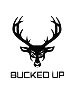 Bucked Up Logo Sticker - Black