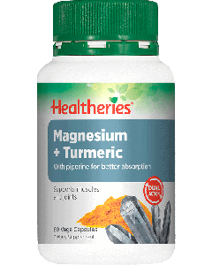 Healtheries Magnesium + Turmeric 60 Capsules
