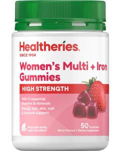 Healtheries Adult High Strength Womens Multi + Iron Gummies - 50 Gummies