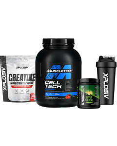 Muscletech Cell-Tech 6lb + FREE Gut, Gains & Brain Bundle