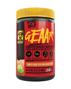Mutant GEAAR BCAA + EAA 30 Serves - Sweet Iced Tea 07/24 Dated