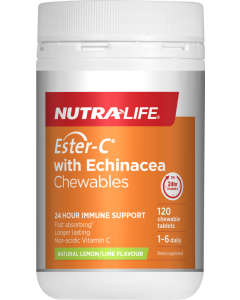 Nutra-Life Ester-C 500mg + Echinacea Chewable 120s