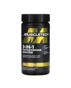 Muscletech 3-in-1 Testosterone Booster - 100 Capsules