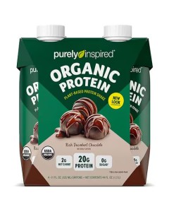 Purely Inspired Organic Protein RTD (4 Pack) - Decadent Chocolate