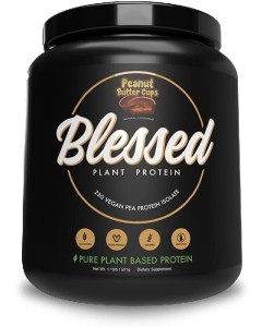 EHP Labs Blessed Plant Protein 1lb - Peanut Butter Cups 04/24 Dated