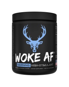 Bucked Up Woke AF - High Stimulant Pre-Workout - Blue Razz Lemonade 07/24 Dated