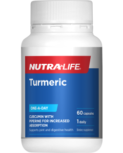 Nutra-Life Turmeric+ One-A-Day 60 Capsules - 08/24 Dated