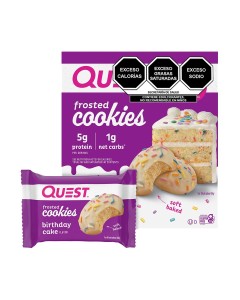 Quest Frosted Cookies (8 Pack) - Birthday Cake 07/24 Dated