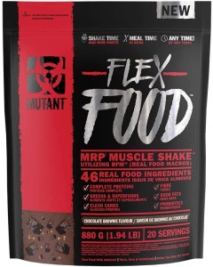 Mutant Flex Food 1.94lb Chocolate Brownie - Dated 5/25