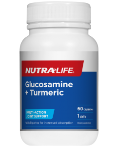 Nutra-Life Glucosamine + Turmeric 60 Capsules