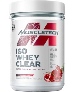 Muscletech Isowhey Clear - Fruity/juice Like Mix-ability - Arctic Cherry Blast 06/24 Dated