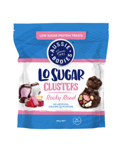 Aussie Bodies Lo Sugar Clusters 90g - Rocky Road 09/23 Dated (CLEARANCE)