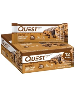 Quest Dipped Protein Bar (12 Pack) - Chocolate Chip Cookie Dough