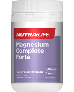 Nutra-Life Magnesium Complete Forte 120 Capsules - 03/24 Dated