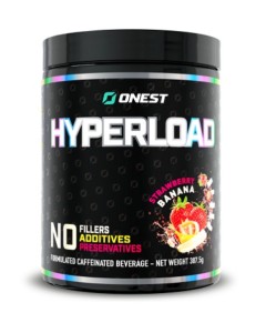 Onest Hyperload Explosive Pre-Workout Strawberry Banana - Dated 05/25