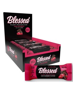 EHP Labs Blessed Plant Protein Bar (12 Pack) - Chocolate Raspberry 03/24 Dated