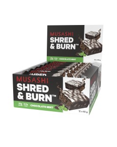 Musashi Shred And Burn Protein Bars (12 Pack)