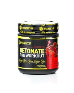 Raiseys Detonate Nootropic Detonate Pre-Workout Cherry Lemonade - Dated 03/26