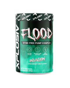 Xplosiv Flood Stim Free Pump Complex - 15/30 Serves - Invasion Strawberry Lime - Dated 07/25