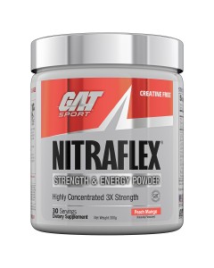 GAT Sport Nitraflex Pre-Workout - Peach Mango 06/24 Dated