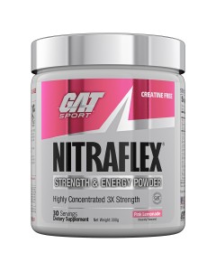 GAT Sport Nitraflex Pre-Workout - Pink Lemonade 06/24 Dated