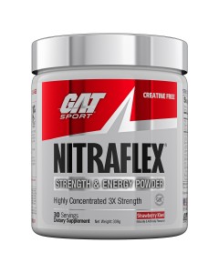 GAT Sport Nitraflex Pre-Workout - Strawberry Kiwi 07/24 Dated