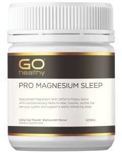 Go Healthy Pro Magnesium Sleep Powder Blackcurrant 240g