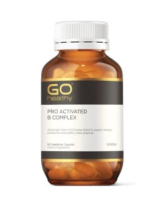 Go Healthy Pro Activated B Complex 60 Capsules - Dated 10/25
