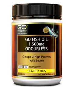 Go Fish Oil 1500mg Odourless 210 Capsules