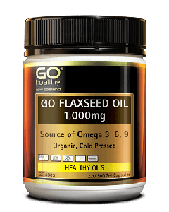 Go Healthy Flaxseed Oil 1000mg Organic 220 Capsules