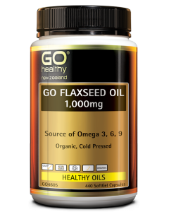 Go Healthy Flaxseed Oil 1000mg Organic 440 Capsules
