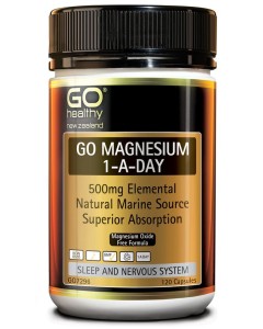 Go Healthy Magnesium 1-a-day 500mg 120 Capsules
