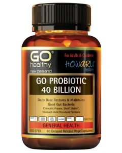 GO Healthy Probiotic 40 Billion 60 V caps