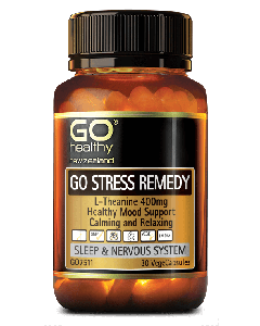 Go Healthy Stress Remedy L-theanine 400mg 30 Capsules