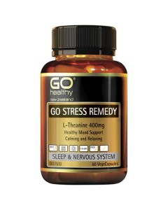 Go Healthy Stress Remedy L-theanine 400mg 60 Capsules