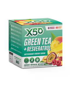 X50 Green Tea + Resveratrol Assorted - 60 Serves