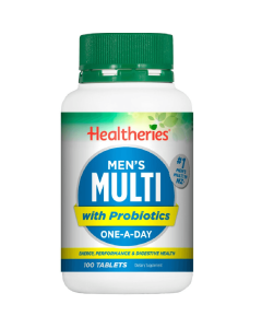 Healtheries Mens Multi + Probiotic 100 Tablets