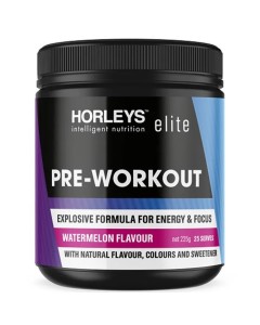 Horleys Elite Pre-Workout 225g - Watermelon 08/24 Dated