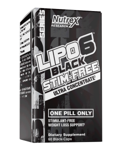 Nutrex Lipo-6 Black Ultra Concentrate Stim Free 60 Capsules